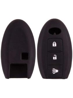 Чехол на ключ автомобильный Skyway, силиконовый INFINITI, 3 кнопки