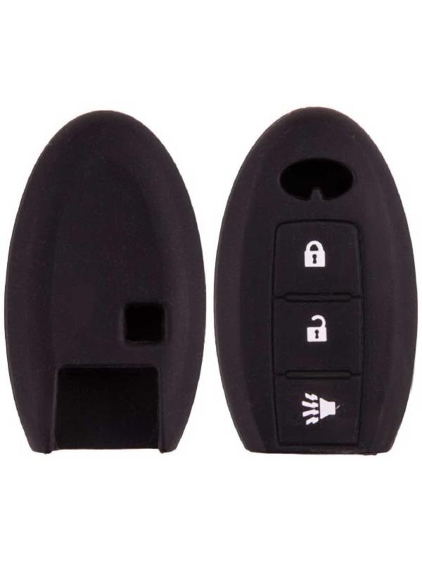 Чехол на ключ автомобильный Skyway, силиконовый INFINITI, 3 кнопки