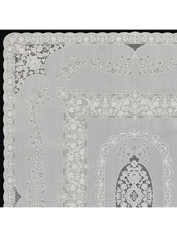 Скатерть столовая «Ажурная» Mary Rose, 132 х 177см, 10 шт в рулоне
