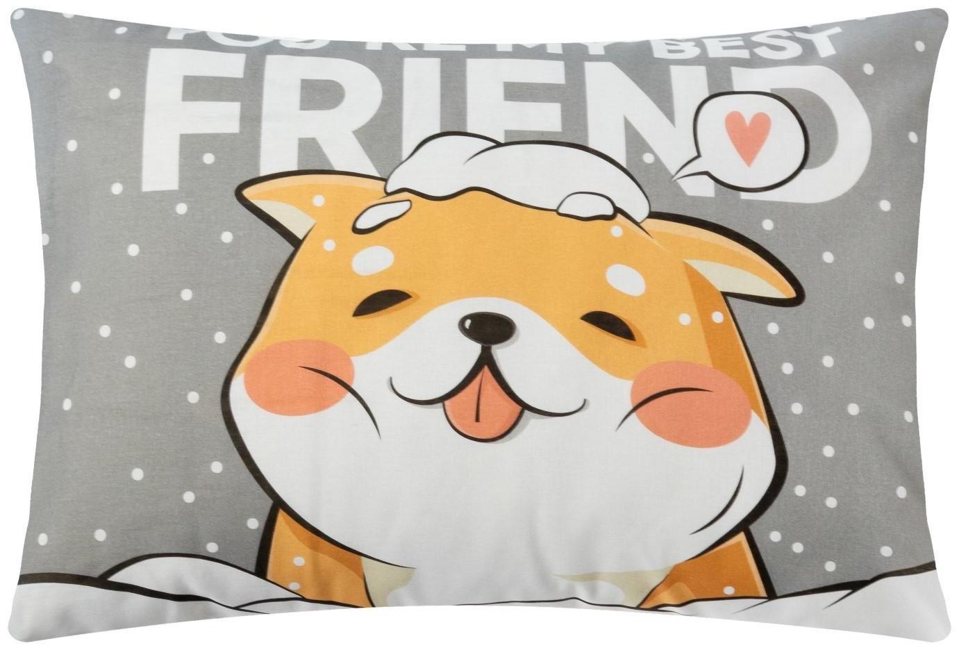 Комплект наволочек Этель Best friend 50х70 см - 2 шт, 100% хлопок, бязь