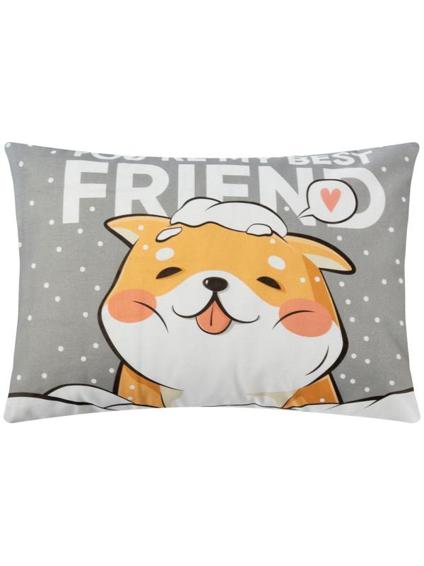 Комплект наволочек Этель Best friend 50х70 см - 2 шт, 100% хлопок, бязь