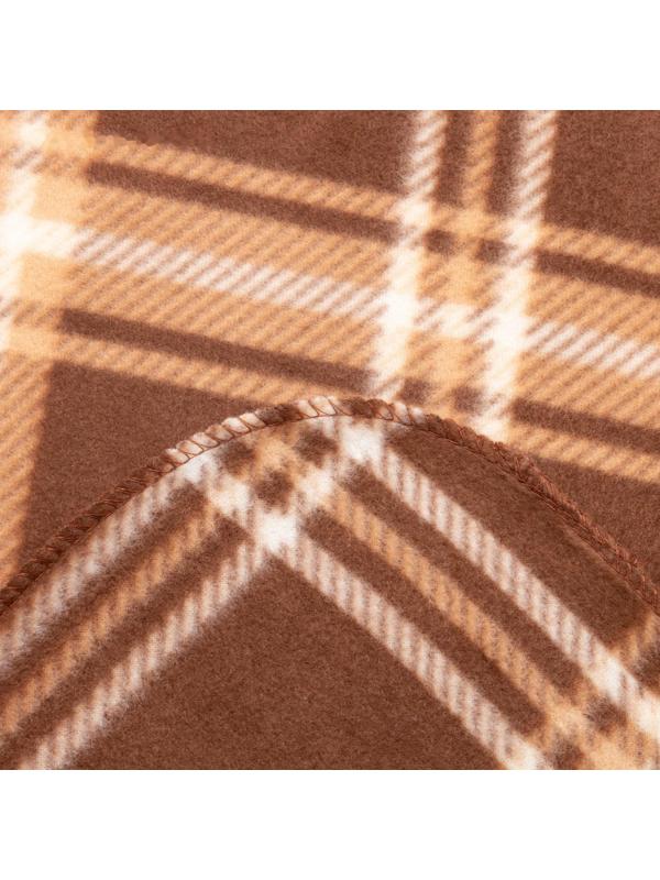 Плед Scotland 030 бежевый + экрю 140х200см флис 180г/м пэ100%