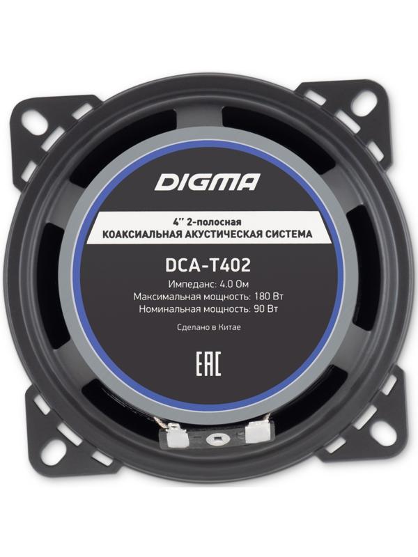 Акустическая система Digma DCA-T402, 10 см, 180 Вт, набор 2 шт