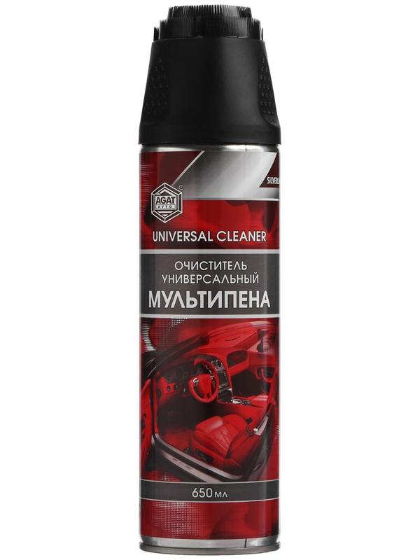 Очиститель пенный АГАТ For Every Day универсальный, мультипена, 650 мл, аэрозоль с щёткой