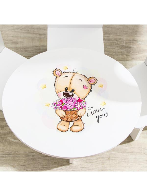 Набор стол+стулья, серия «Мишутки»