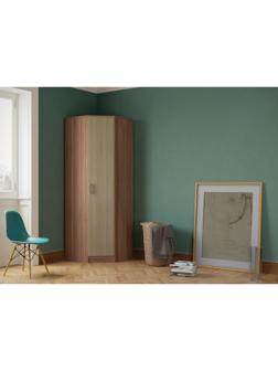 Шкаф угловой ЭКО, 760/760х2200х481, Ясень шимо темный/Ясень шимо светлый