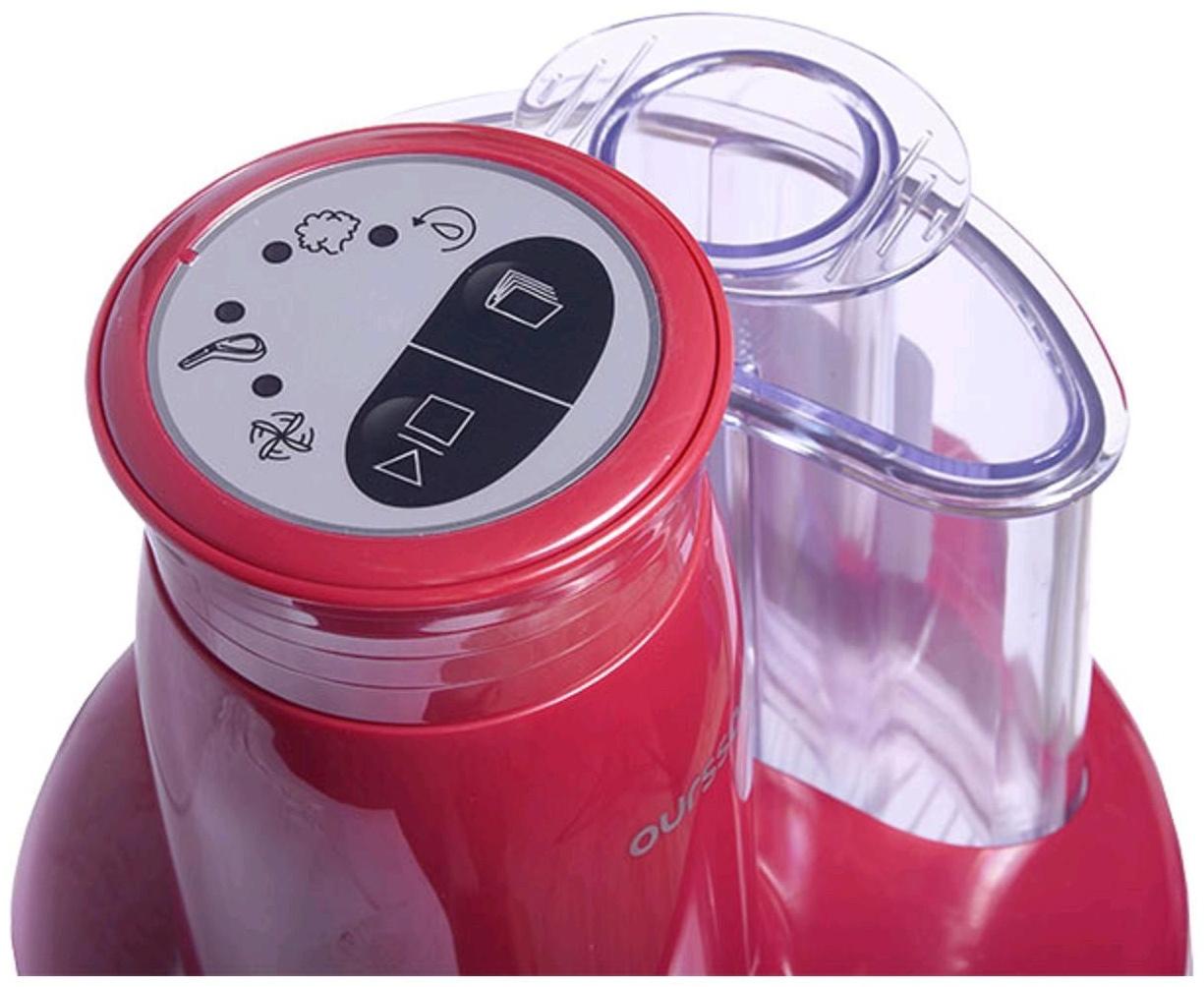 Измельчитель Oursson CH3040/DC, стекло, 300 Вт, 2 л, бордовый