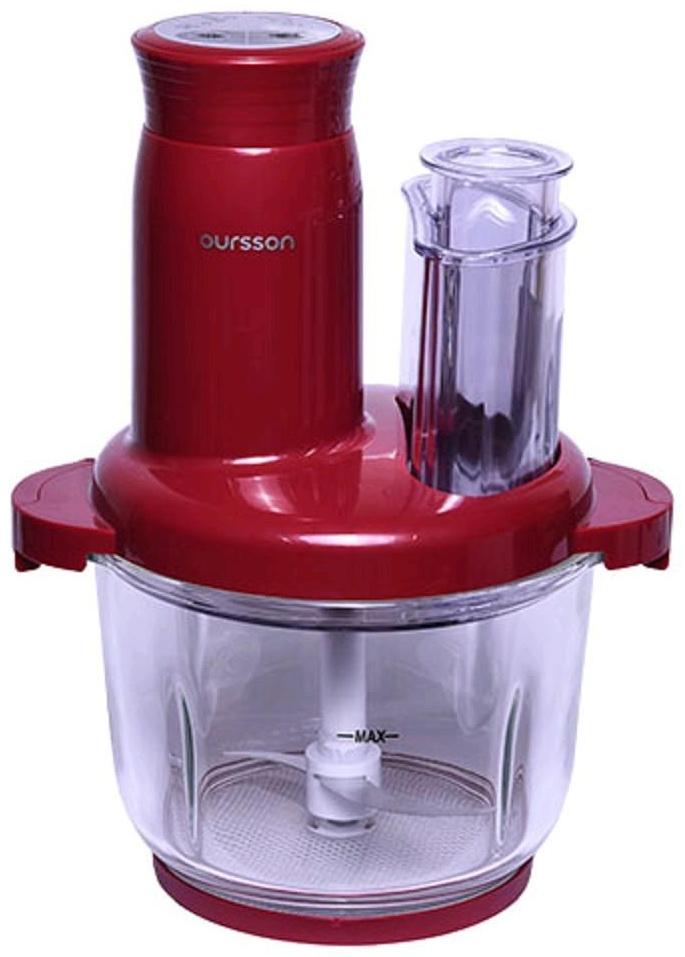 Измельчитель Oursson CH3040/DC, стекло, 300 Вт, 2 л, бордовый