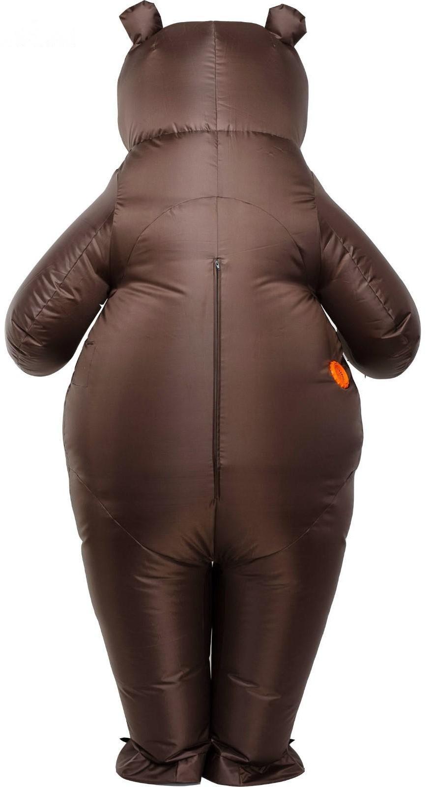 Костюм надувной «Бурый медведь», рост 150-190 см