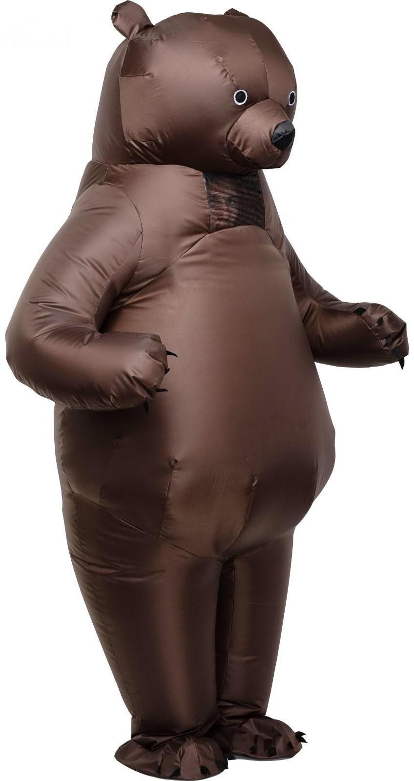 Костюм надувной «Бурый медведь», рост 150-190 см