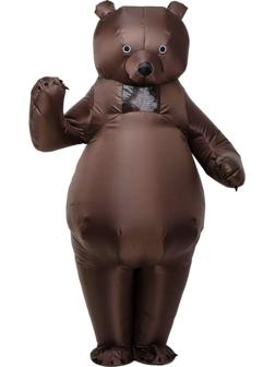 Костюм надувной «Бурый медведь», рост 150-190 см