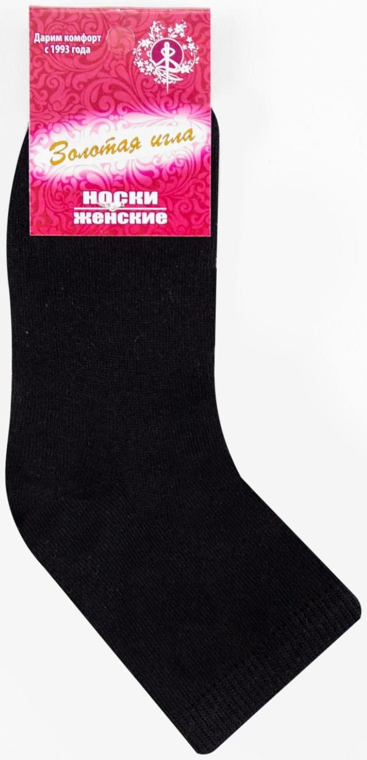 Носки женские, цвет чёрный, размер 23-25