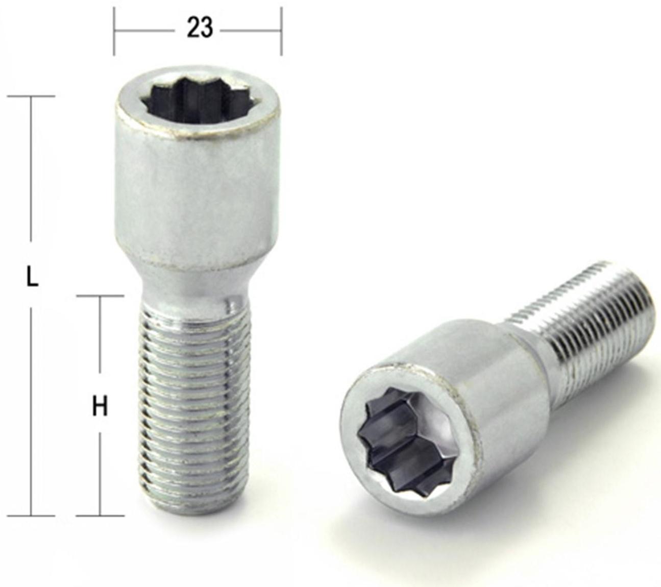 Болт M12x1,25, 75,5/50, под многогранник, спец. внутр, цинк
