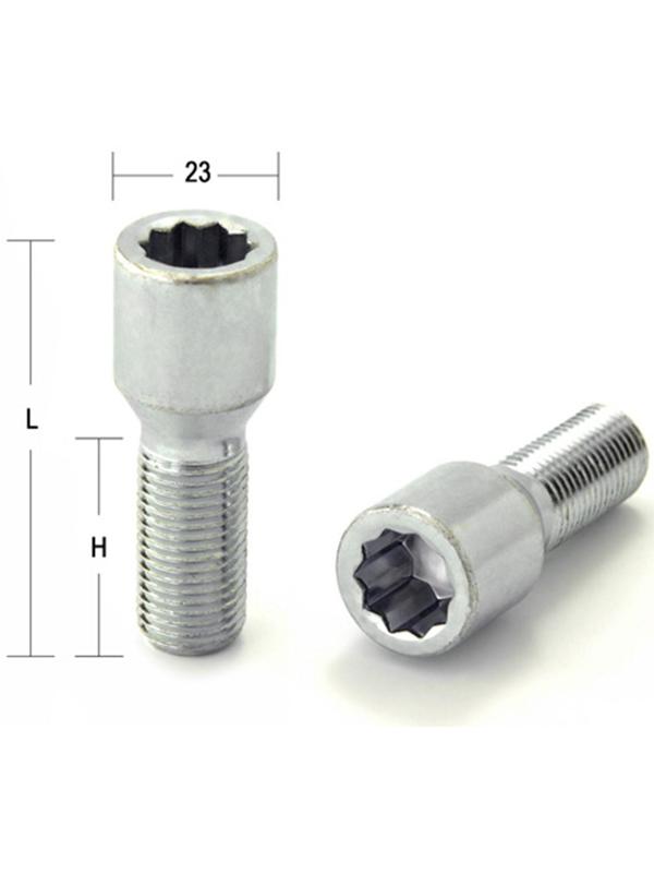Болт M12x1,25, 75,5/50, под многогранник, спец. внутр, цинк