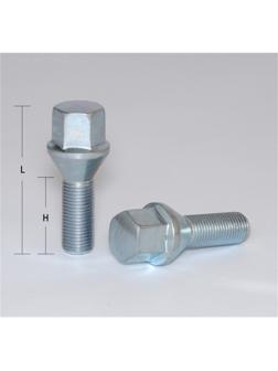 Болт M14x1,25, 53/28, hex17, конус, цинк, S-966-08