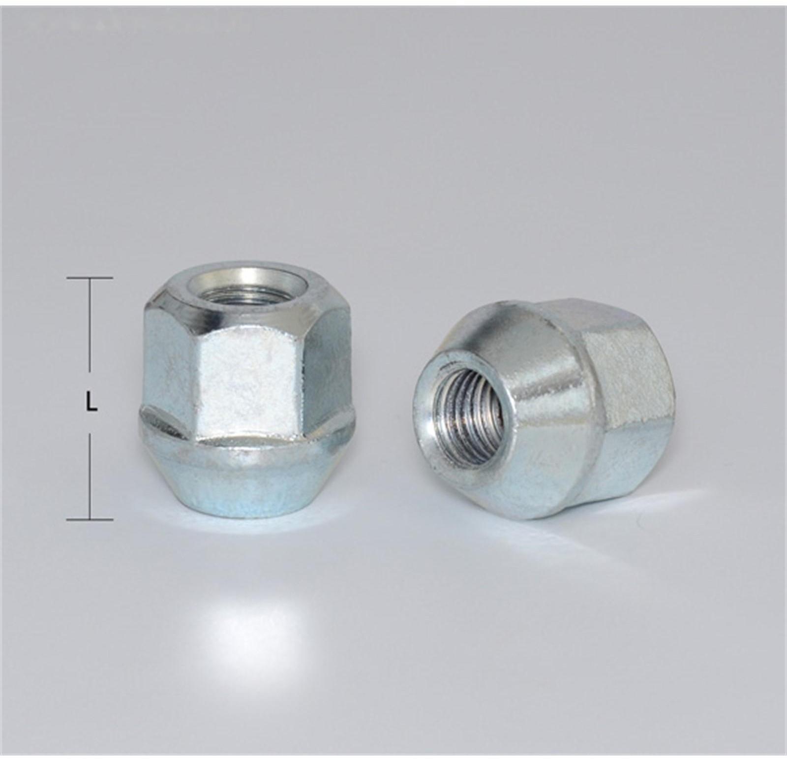 Гайка M12x1,25, 25, hex21, конус, открытая, цинк