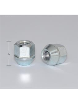 Гайка M12x1,25, 25, hex21, конус, открытая, цинк