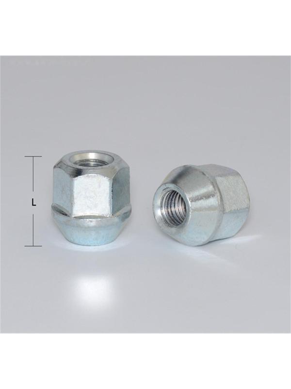 Гайка M12x1,25, 25, hex21, конус, открытая, цинк