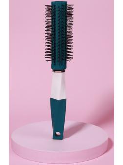 Брашинг, прорезиненная ручка, d = 1,8/4 × 22,5 см, цвет зелёный/белый