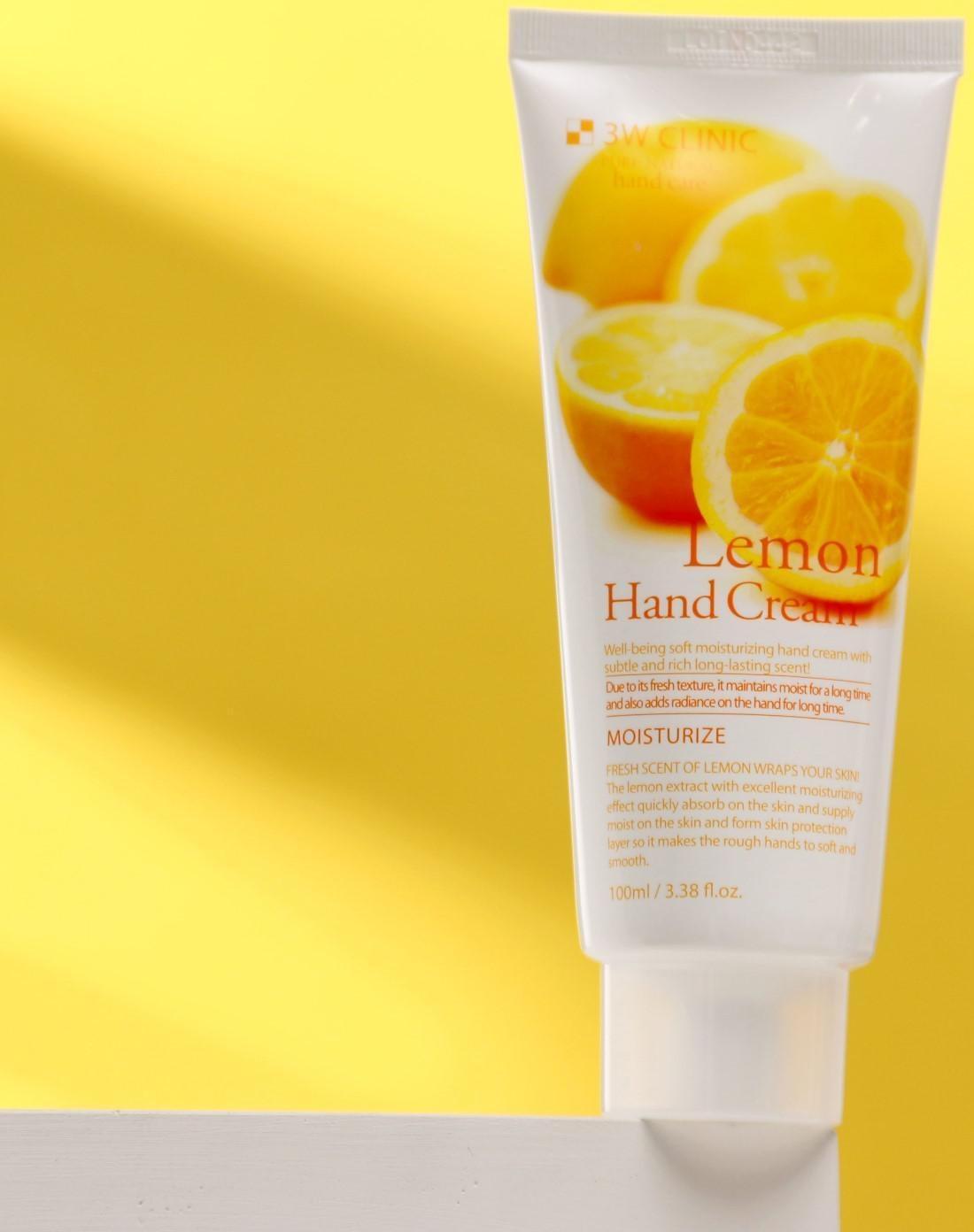 Увлажняющий крем для рук с экстрактом лимона 3W CLINIC Moisturizing Lemon Hand Cream, 100 мл