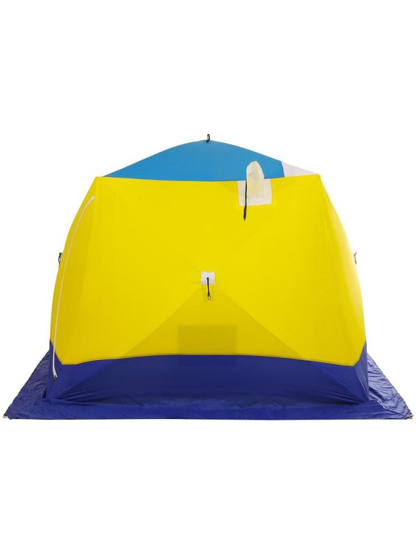 Палатка зимняя «СТЭК» КУБ 4-местная, трёхслойная, дышащая ДМ