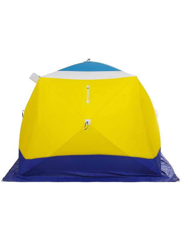 Палатка зимняя «СТЭК» КУБ 4-местная, трёхслойная, дышащая ДМ