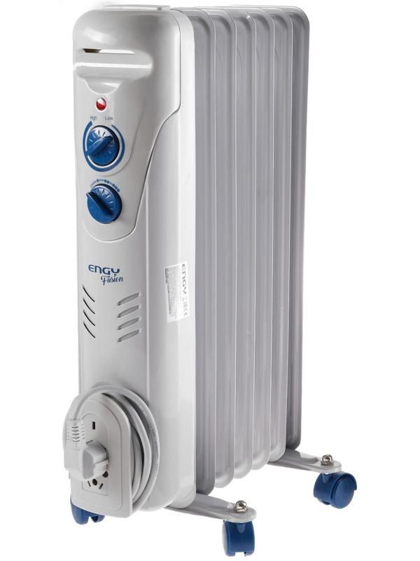 Обогреватель ENGY EN-2307 Fusion, масляный, 1500 Вт, 7 секций, 15 м², серый