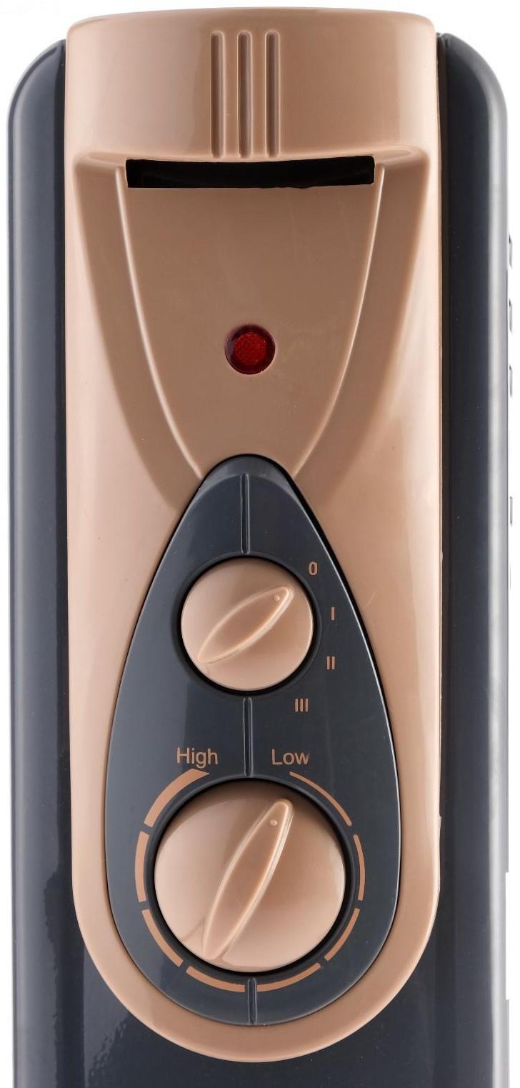 Обогреватель ENGY EN-2407 Loft, масляный, 1500 Вт, 7 секций, 15 м², чёрный