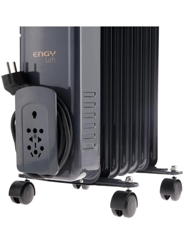Обогреватель ENGY EN-2407 Loft, масляный, 1500 Вт, 7 секций, 15 м², чёрный