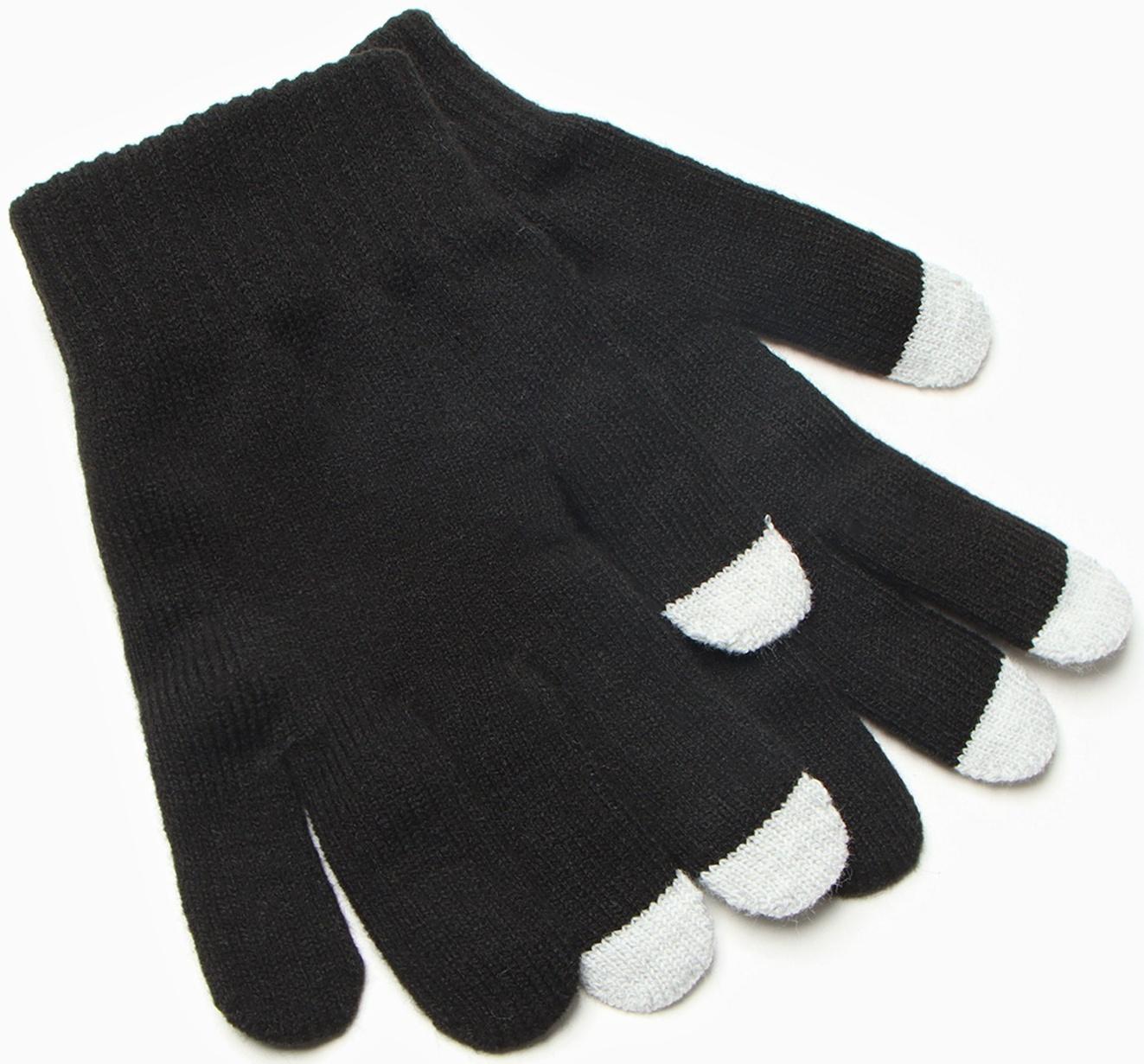 Перчатки женские, цвет чёрный, размер 18