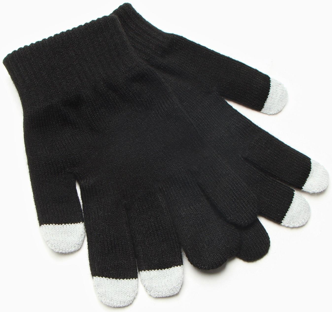 Перчатки женские, цвет чёрный, размер 18