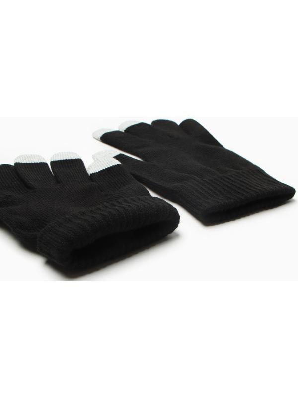 Перчатки женские, цвет чёрный, размер 18