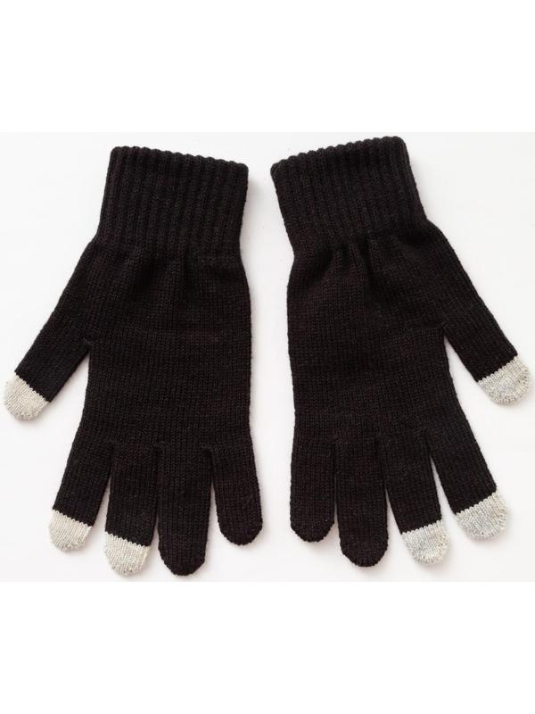 Перчатки мужские, цвет чёрный, размер 22