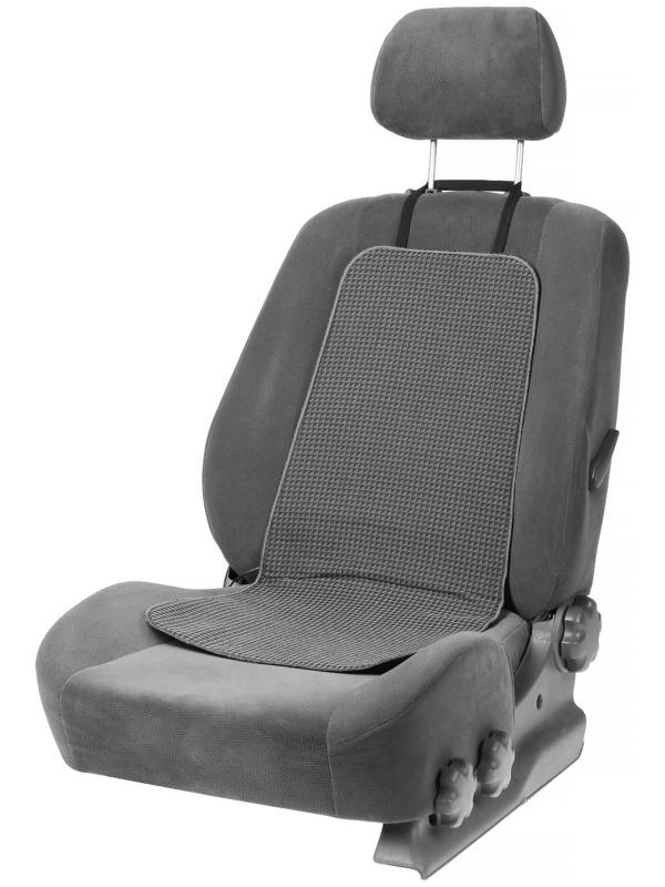 Подогрев сидений Cartage, со спинкой, 2 режима нагрева, 12 В, 30/50 Вт, 40х80 см, греющий жгут - нити MicroHEAT