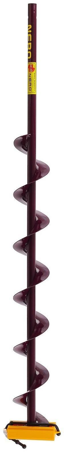 Шнек (ПВ) 110 мм под дрель через адаптер L-шнека 0.74 м, L-транспортная 1.05 м, L-рабочая 1 м, 1.7 кг