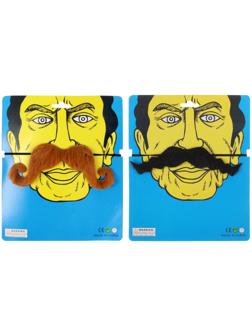 Карнавальные усы «Разбойник», на резинке, цвета МИКС