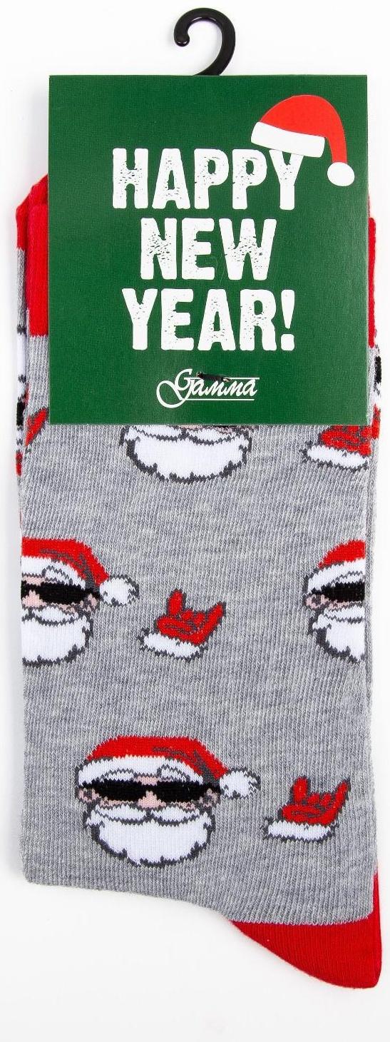 Носки мужские, цвет светло-серый меланж, размер 27-29