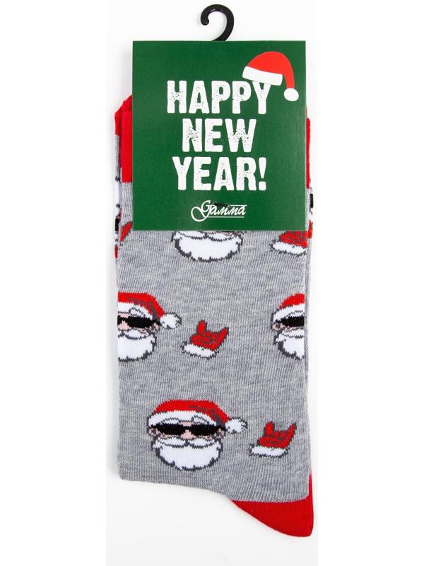 Носки мужские, цвет светло-серый меланж, размер 27-29