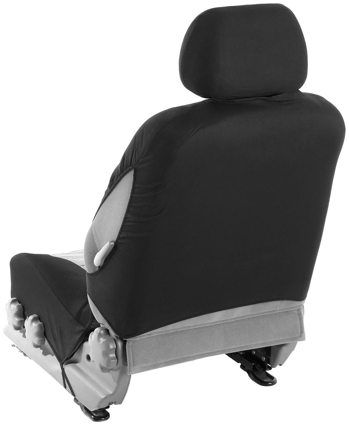 Авточехлы универсальные 9 предметов, черные - серые вставки, М5, Lines series