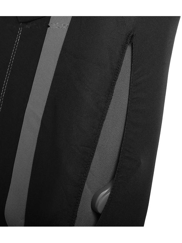 Авточехлы универсальные 9 предметов, черные - серые вставки, М5, Lines series