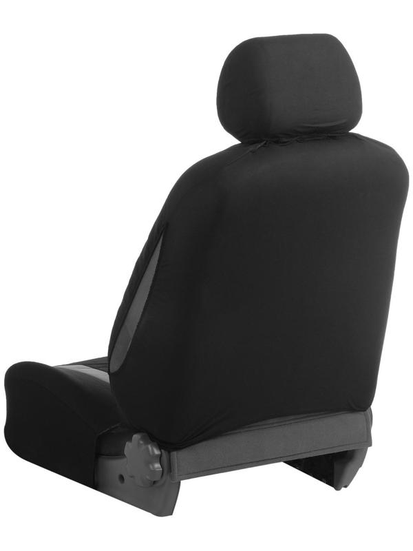 Авточехлы универсальные 9 предметов, черные - серые вставки, М5, Lines series