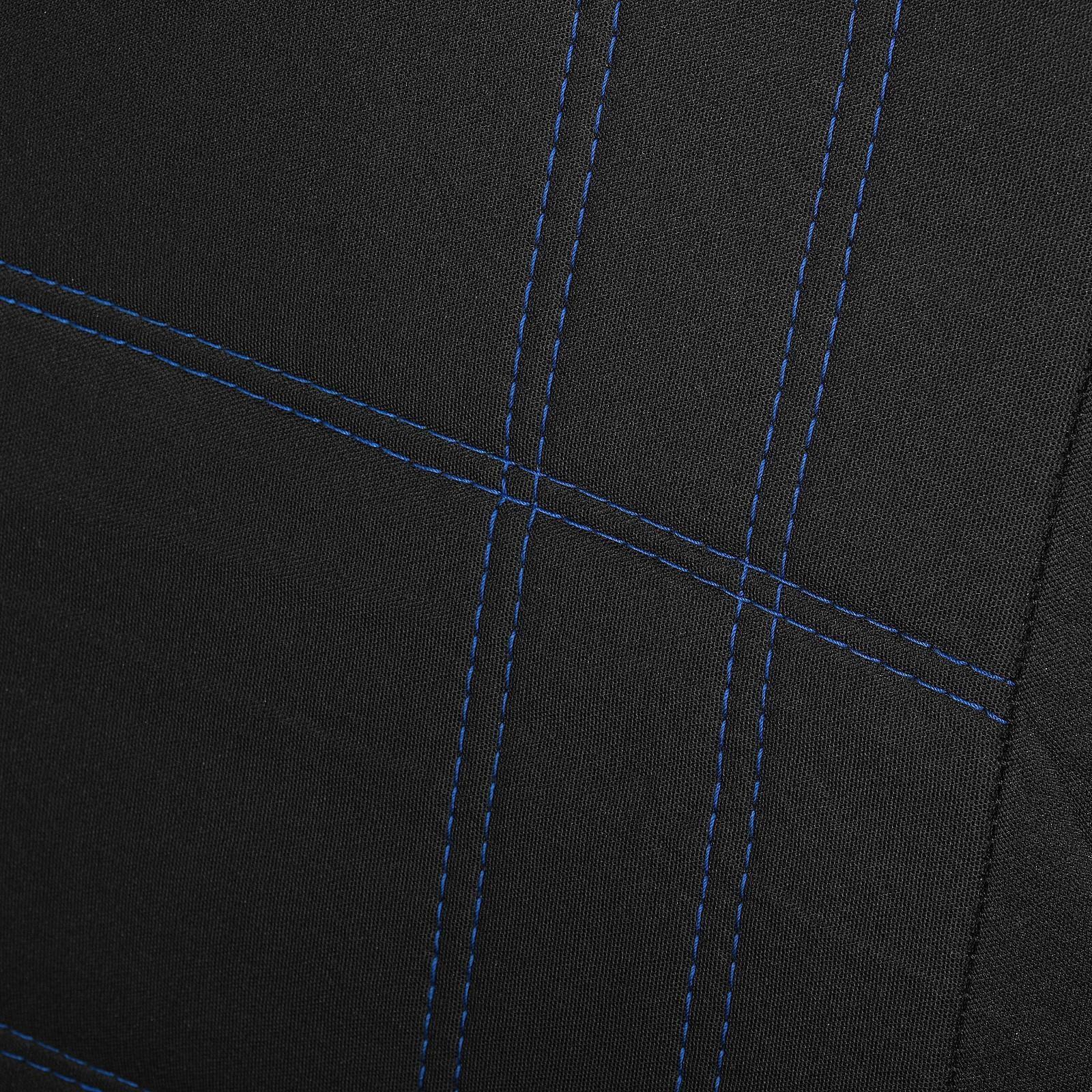 Авточехлы универсальные 9 предметов, черные - синяя нить, М5, Classic series