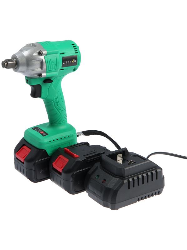 Гайковерт аккумуляторный Zitrek Crusher 20-Li, ударный, 20 В,  2х4 Ач, Li-ion, 200 Нм, 1/2