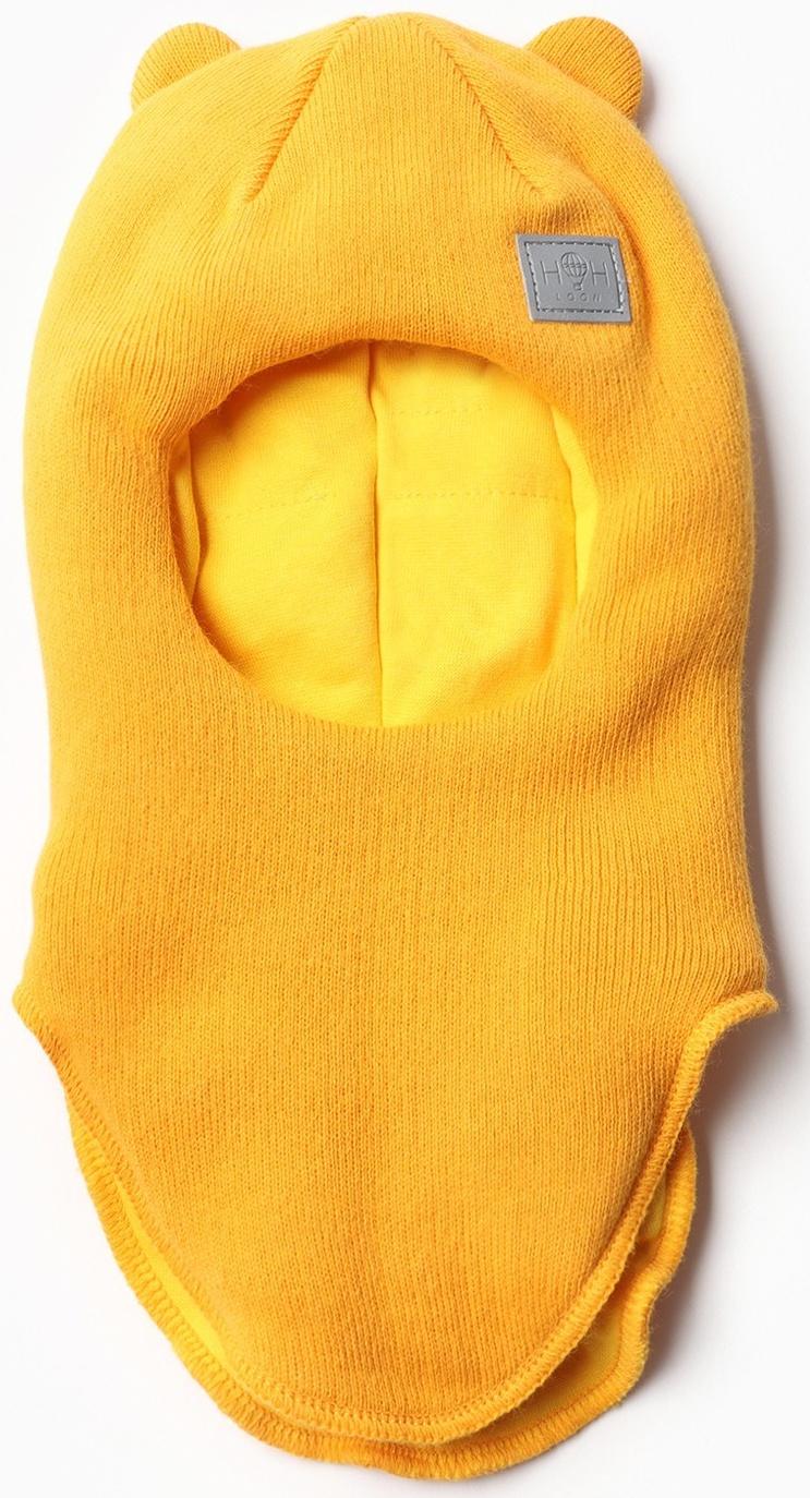 Шапка-шлем, цвет горчица, размер 50-54