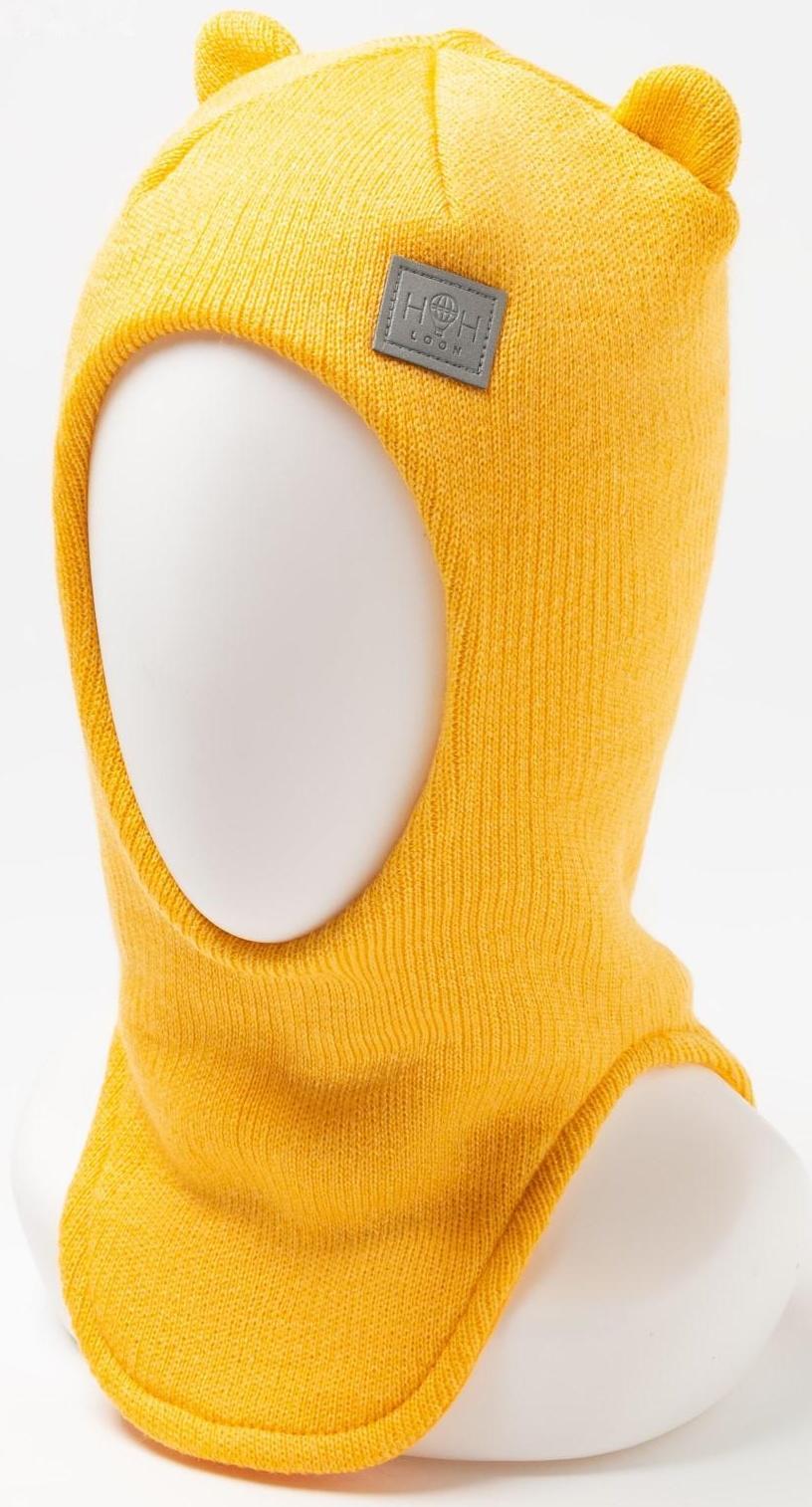 Шапка-шлем, цвет горчица, размер 50-54