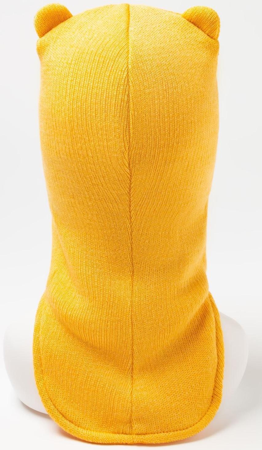 Шапка-шлем, цвет горчица, размер 50-54