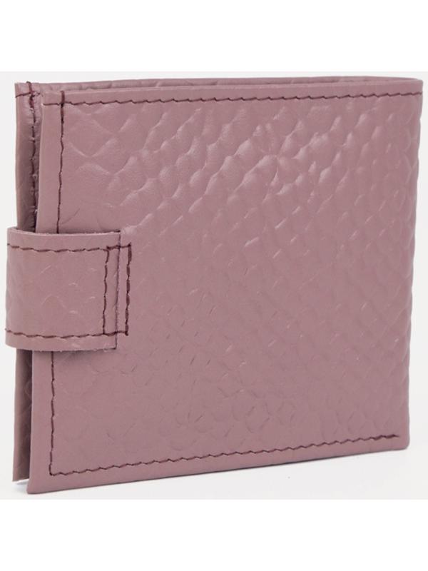 Кошелёк на кнопке, цвет розовый