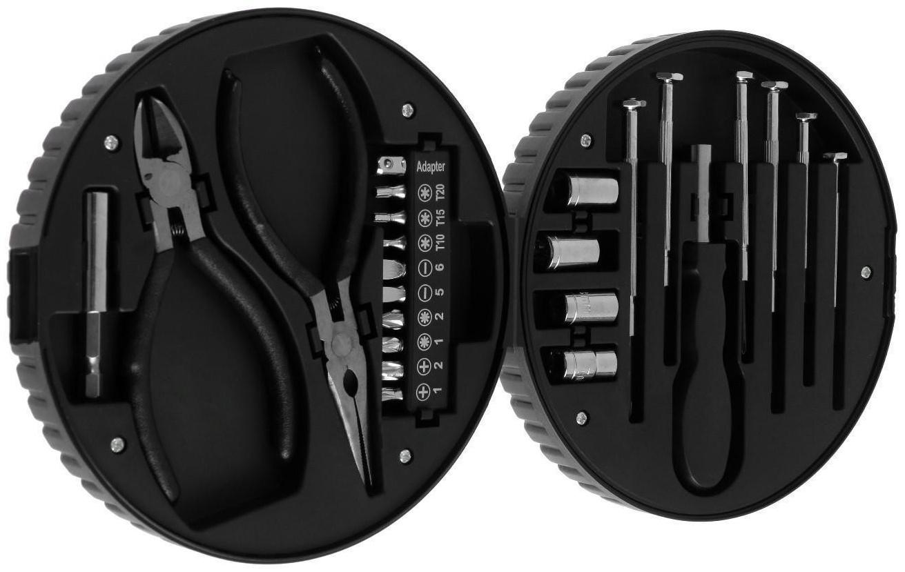 Набор инструментов ТУНДРА, подарочный пластиковый кейс 