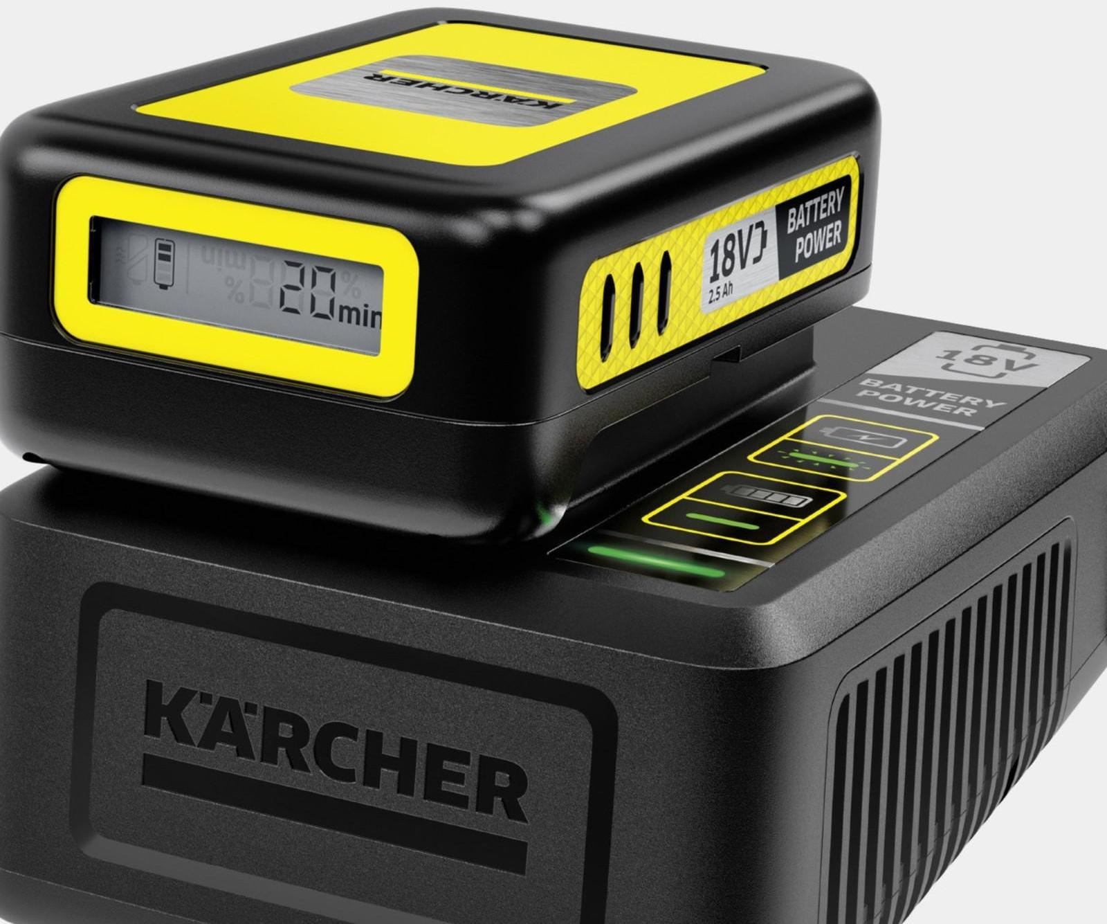 Быстрое зарядное устройство Karcher Fast Charger Battery Power 18 V, 18 В, 2.5 А, 1.5 м