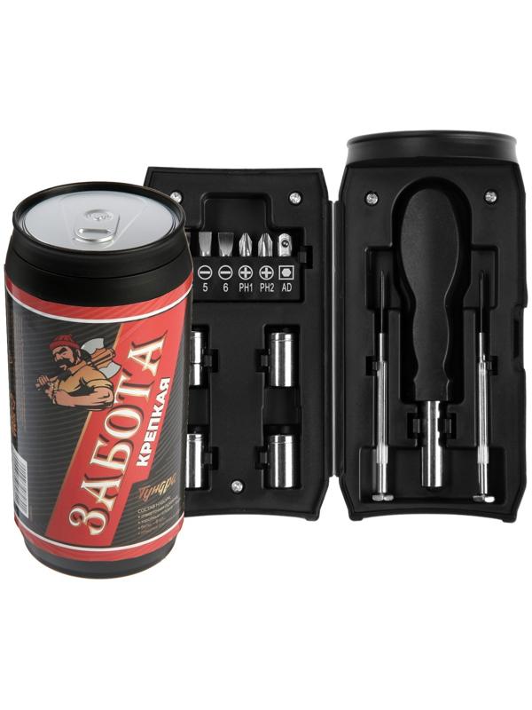 Набор инструментов ТУНДРА, подарочный пластиковый кейс 